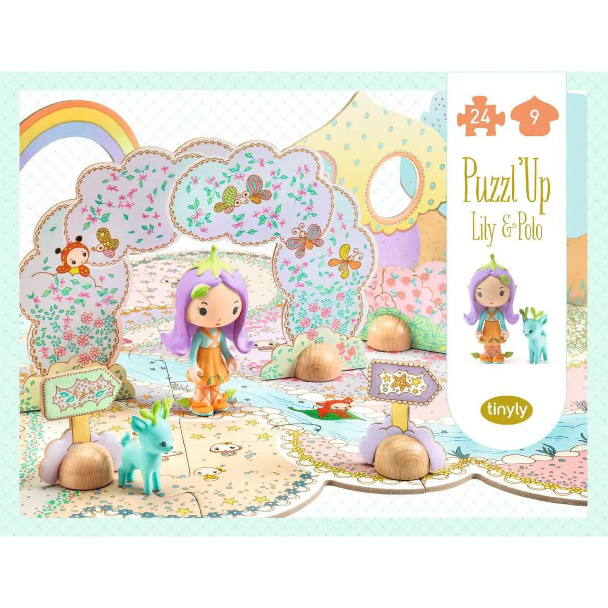 Djeco 28pc - Tinyly Puzzl'Up Lily & Polo Puzzle