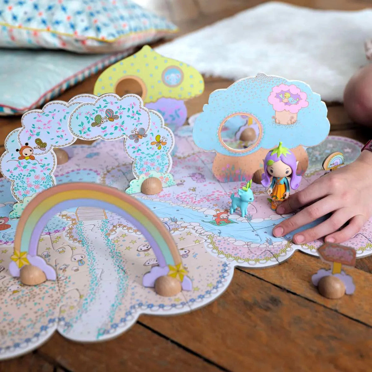 Djeco 28pc - Tinyly Puzzl'Up Lily & Polo Puzzle