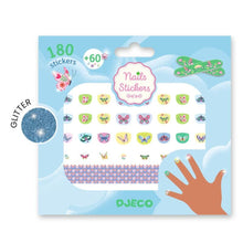 Djeco Springtime Butterflies nail stickers pack shown front-on on a white background