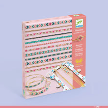 Djeco Tiny Beads bracelet making set for kids with colourful tiny beads and threads for friendship bracelets