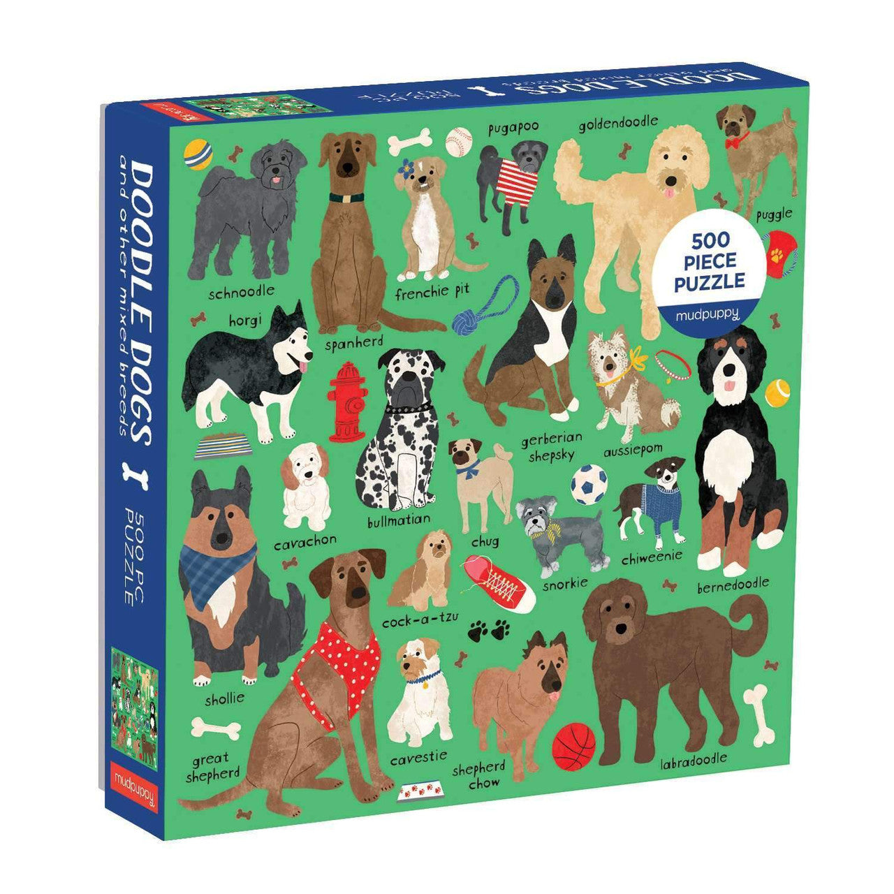 Mudpuppy 500pc - Doodle Dogs Puzzle