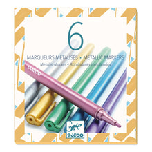 Djeco - Metallic Markers 6pk