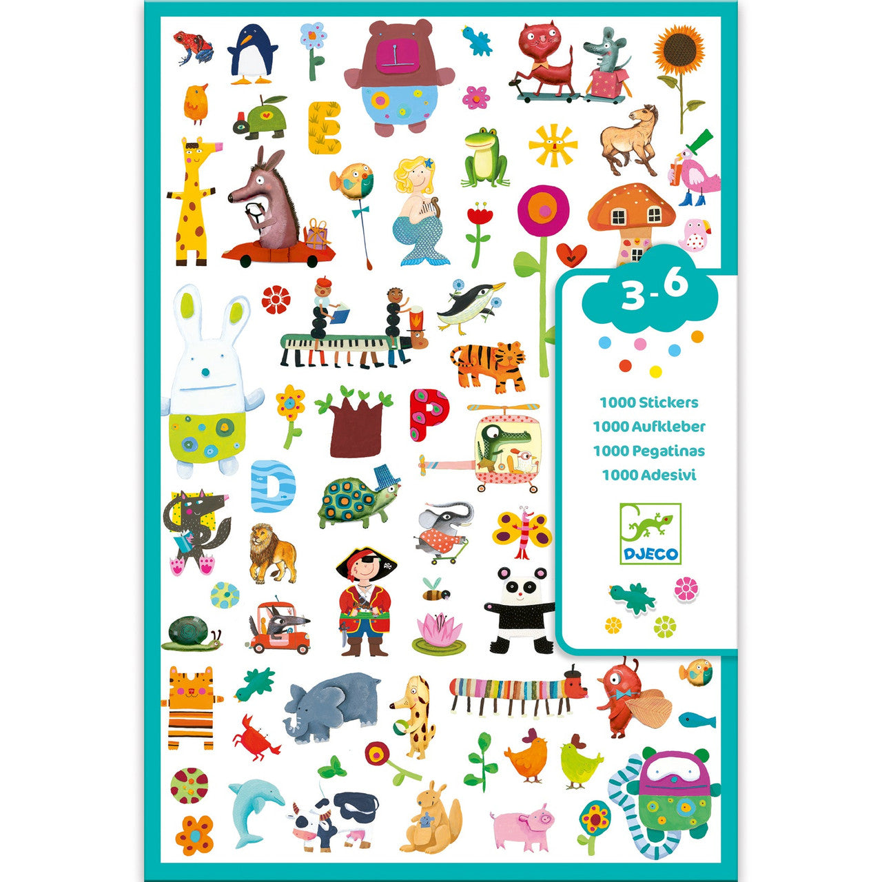 Djeco - 1000 Stickers Set
