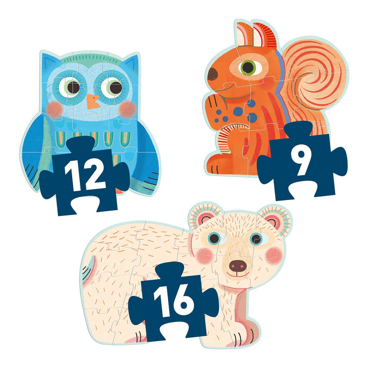 Djeco - In the Forest Progressive Primo Puzzle