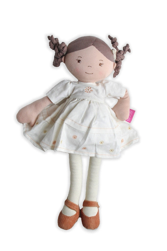 Bonikka - Cecilia Linen Rag Doll with Brown Hair