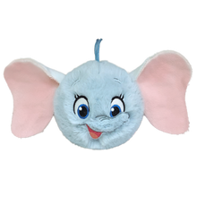 Front view of the Dumbo Ty Beanie Bouncer plush toy photographed front-on, 10cm, on a white background