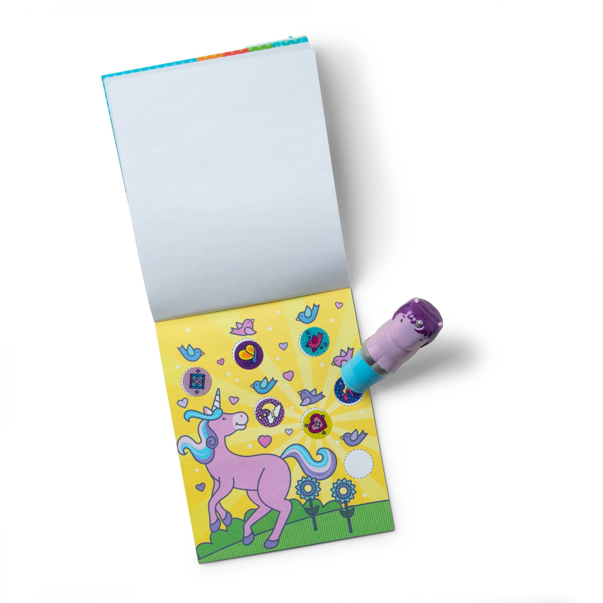 Melissa & Doug Sticker WOW! Activity Pad & Stamper - Purple Unicorn