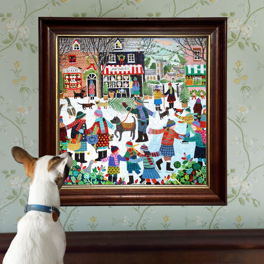 eeBoo 1000pc - Christmas in the Square Puzzle