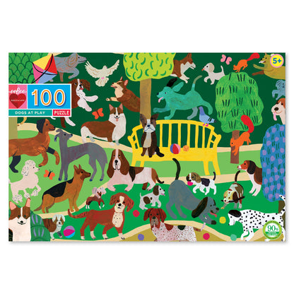 eeBoo 100pc - Dogs at Play Puzzle