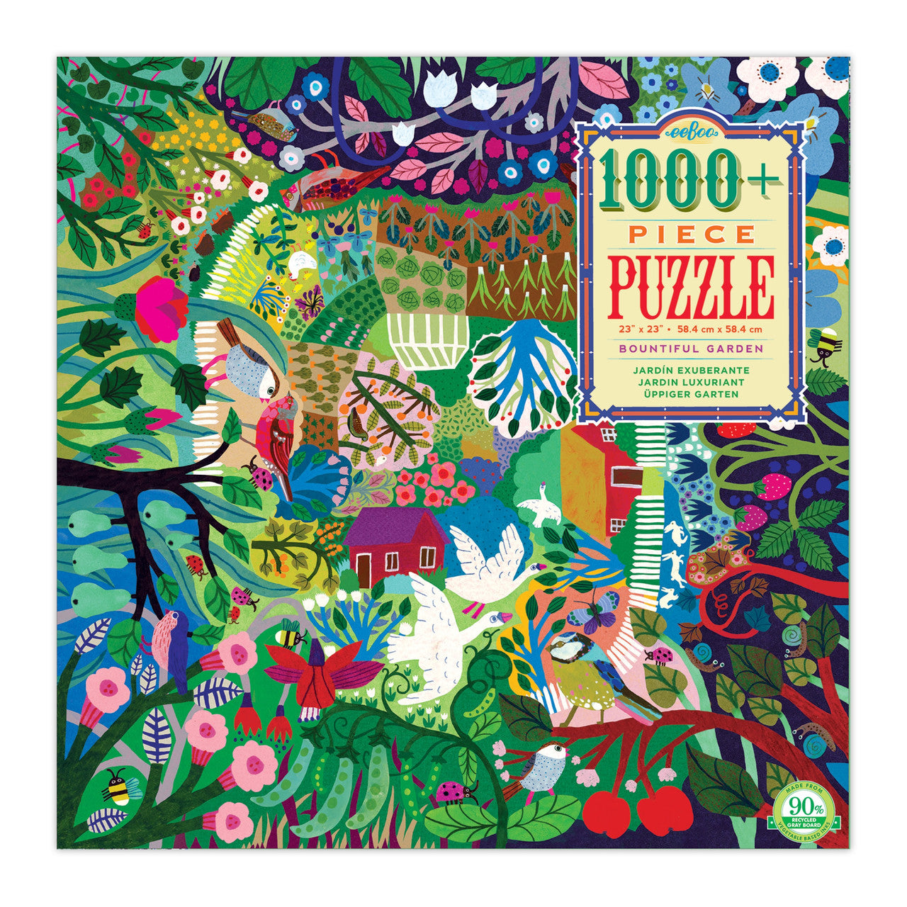 eeBoo 1000pc - Bountiful Garden Puzzle