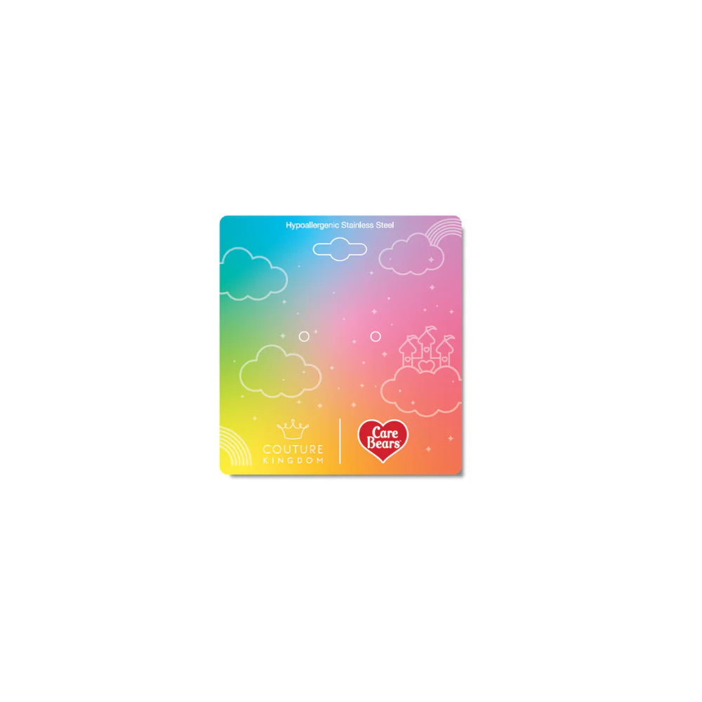 Couture Kingdom ECC x Care Bears™ Cheer Bear™ Enamel Stud Earrings