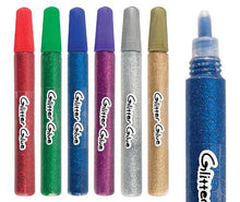 Educational Colours Glitter Glue Pens 6 pack colourful craft glue