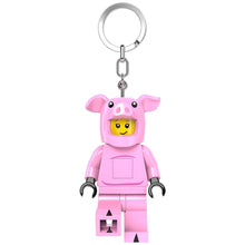 LEGO Piggy Girl LED keychain light minifigure in pink pig costume