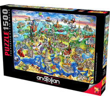Anatolian 1500pc - European World Puzzle
