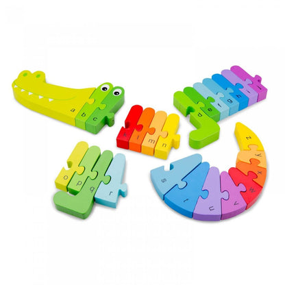 New Classic Toys - Rainbow Crocodile Alphabet Puzzle