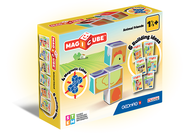 Geomag - Magicube Animal Friends 7pc 132