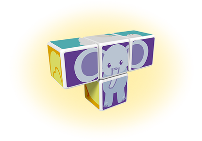Geomag - Magicube Animal Friends 7pc 132