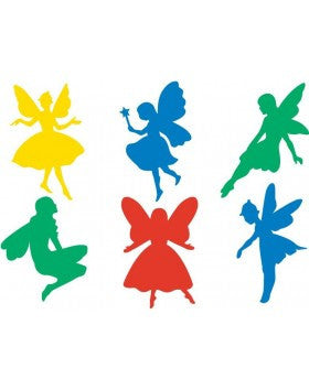 Educational Colours - Fairy Stencils (set of 6)