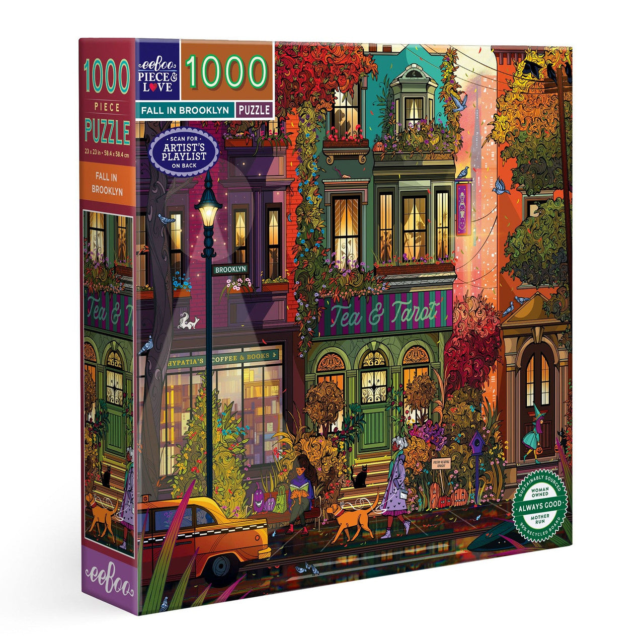 eeBoo 1000pc - Fall in Brooklyn Puzzle