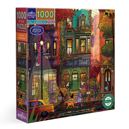 eeBoo 1000pc - Fall in Brooklyn Puzzle