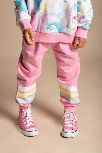 Rock Your Baby - Fantasia Pink Track Pants (size 8-12)