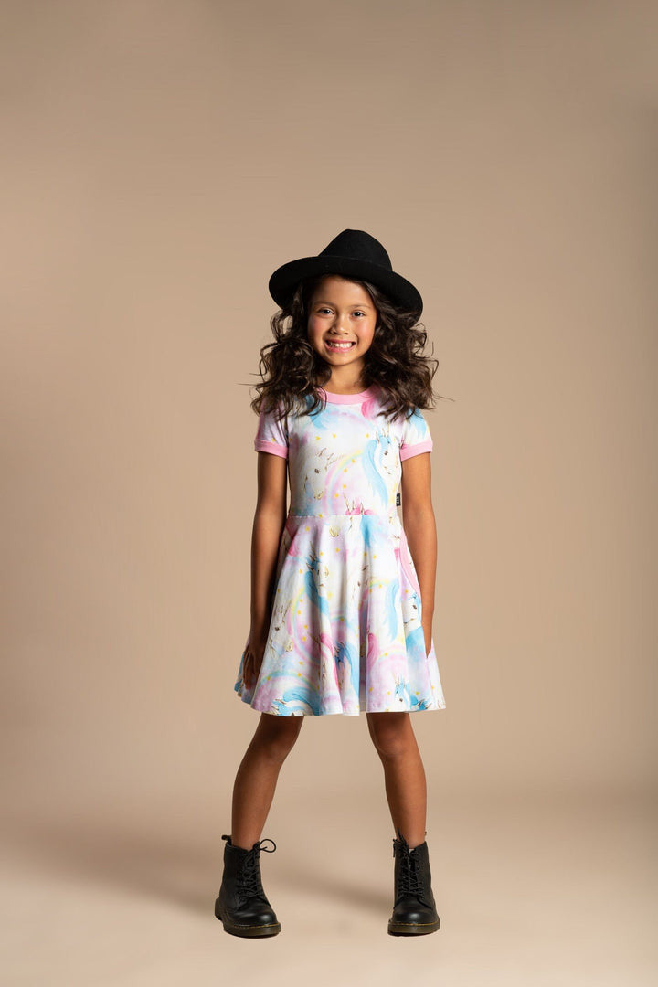 Rock Your Baby - Fantasia Short Sleeve Waisted Dress