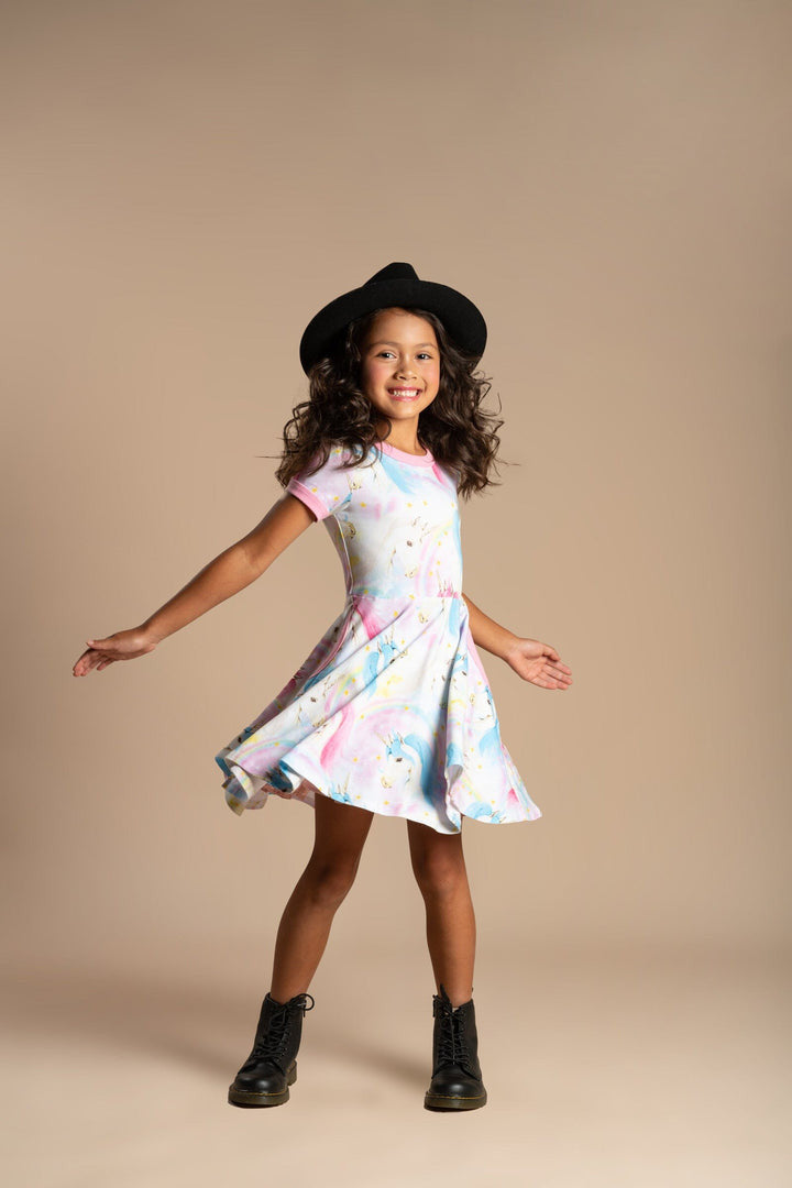Rock Your Baby - Fantasia Short Sleeve Waisted Dress