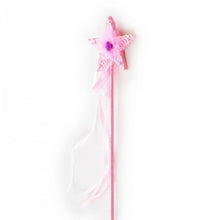 Fairy Girls - Fluffy Star Wand - Light Pink