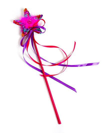 Fairy Girls - Fluffy Star Wand - Rainbow