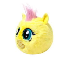 Fluttershy 10cm Ty plush with the red Ty Heart swing tag attached, the quickest check that it is genuine