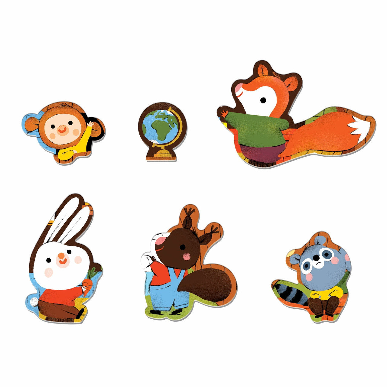 Mudpuppy 25pc - Forest School Floor Puzzle with Shaped Pieces