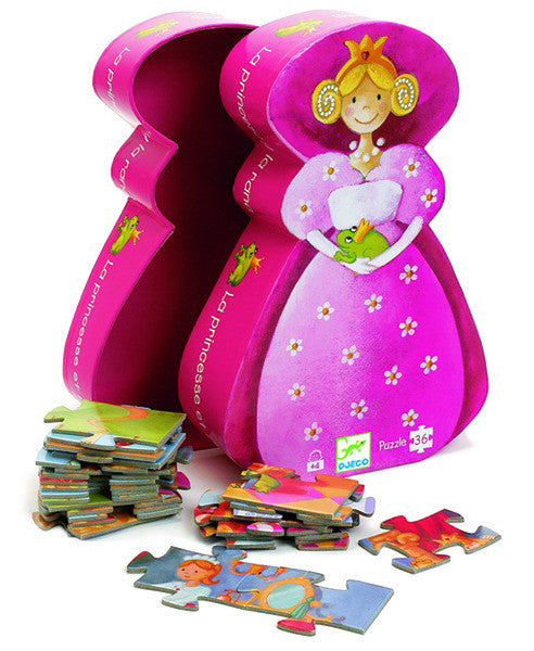 Djeco Princess & the Frog Silhouette Puzzle 36pce