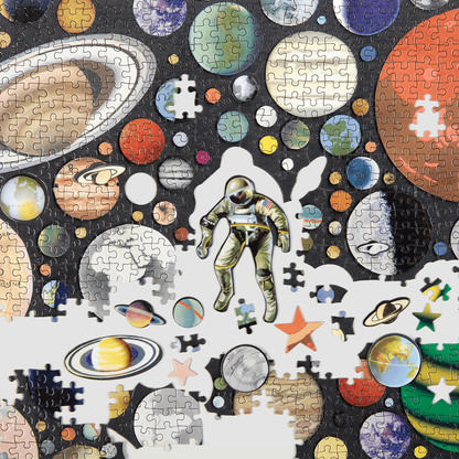 Galison 1000pc - Zero Gravity Shaped Piece Puzzle