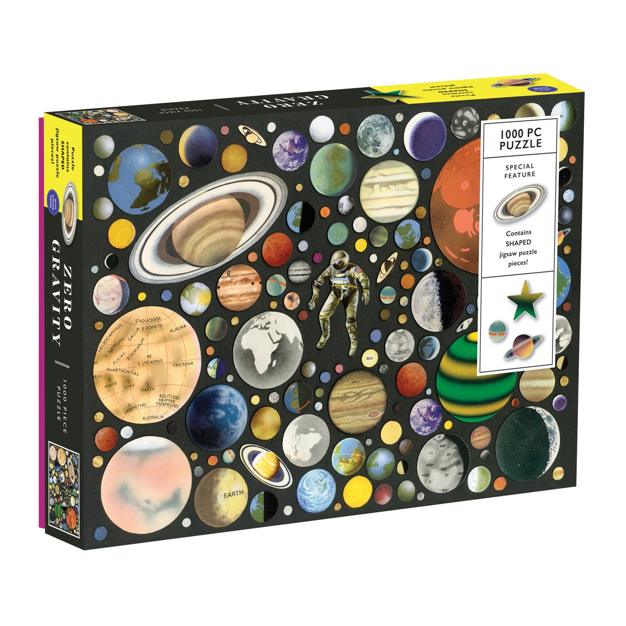 Galison 1000pc - Zero Gravity Shaped Piece Puzzle