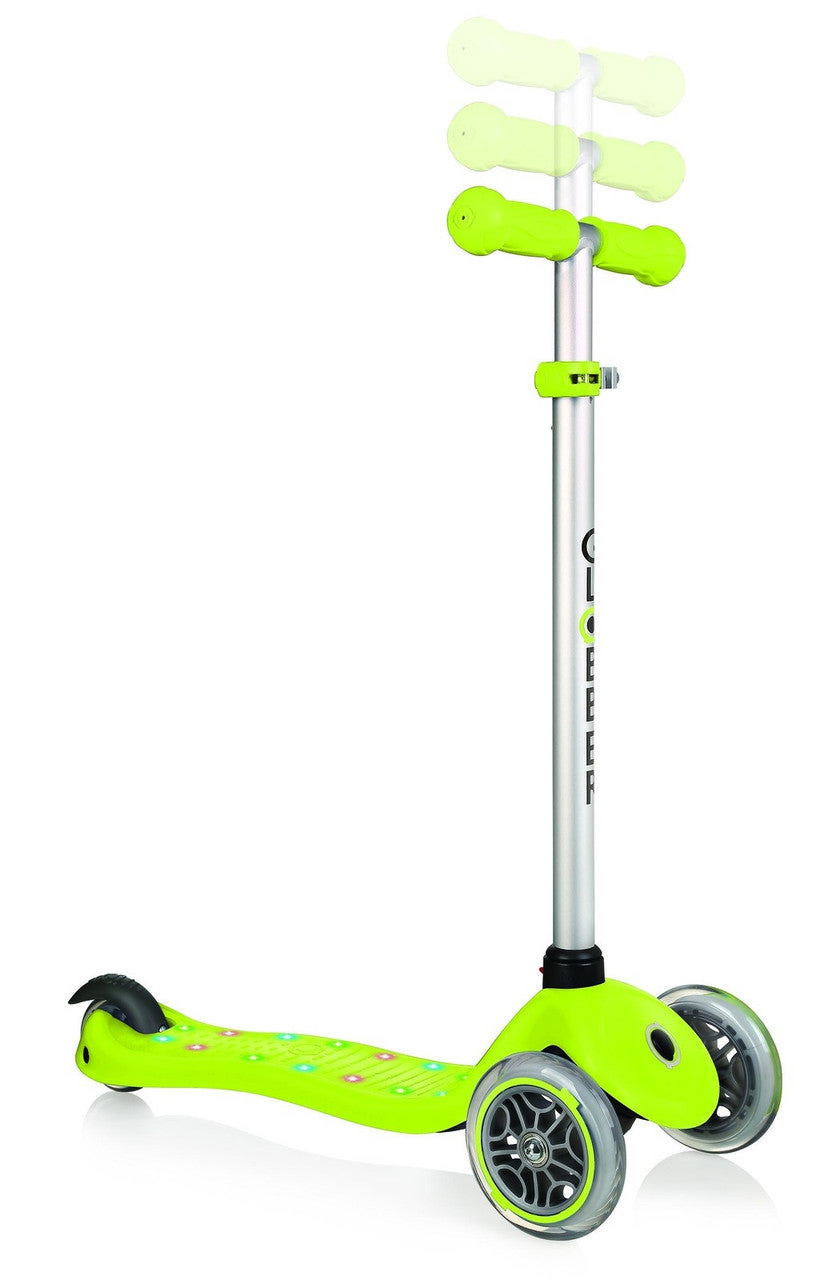 Globber - PRIMO Starlight with Light Up Deck - Lime Green