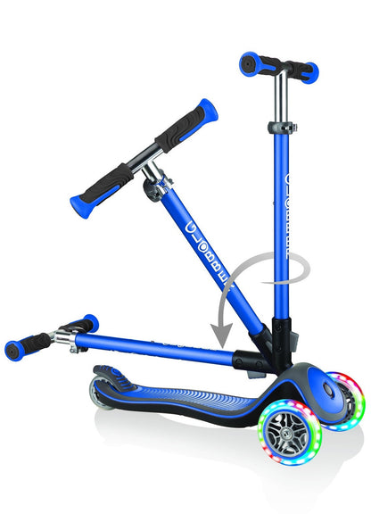 Globber - Elite Deluxe with Lights - Navy Blue 444-400