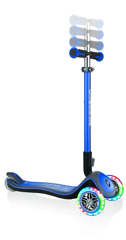 Globber - ELITE DELUXE with Lights - Navy Blue