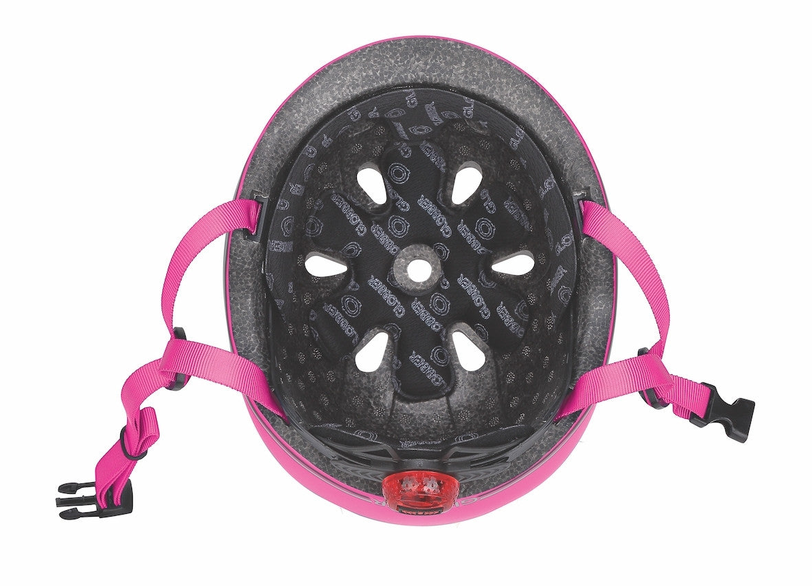 Globber GO UP LIGHTS Helmet  -DEEP PINK - XS/S (51-55cm)