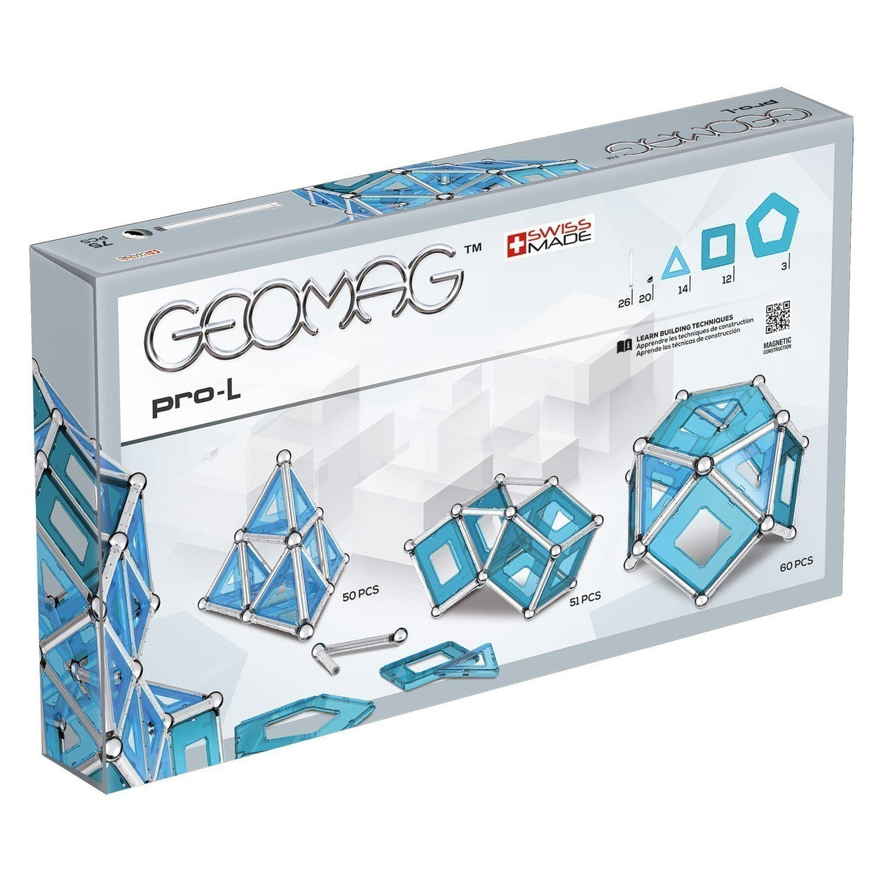 Geomag - Pro-L 75pc Building Set | 023 | Discount Toy Co.
