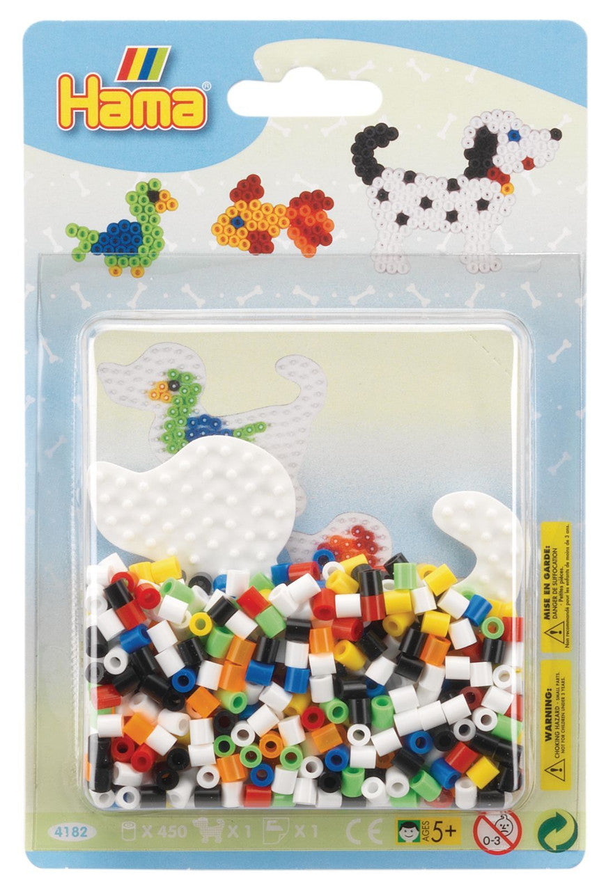 Hama Beads - Small Blister Pack - White Dog