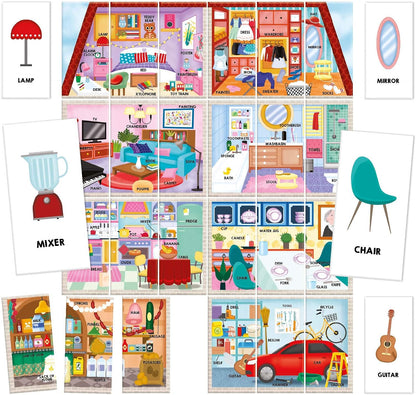 Headu Easy English Flashcards illustrated vocabulary cards for preschool learning