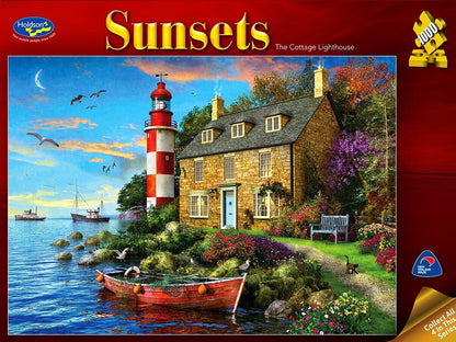 Holdson 1000pc - SUNSETS 3 - COTTAGE LIGHTHOUSE Puzzle