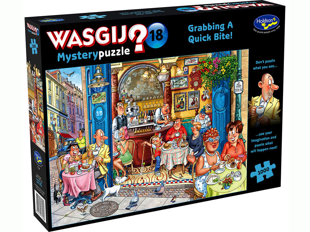 Holdson 1000pc - Wasgij Mystery #18 Grabbing A Quick Bite Puzzle