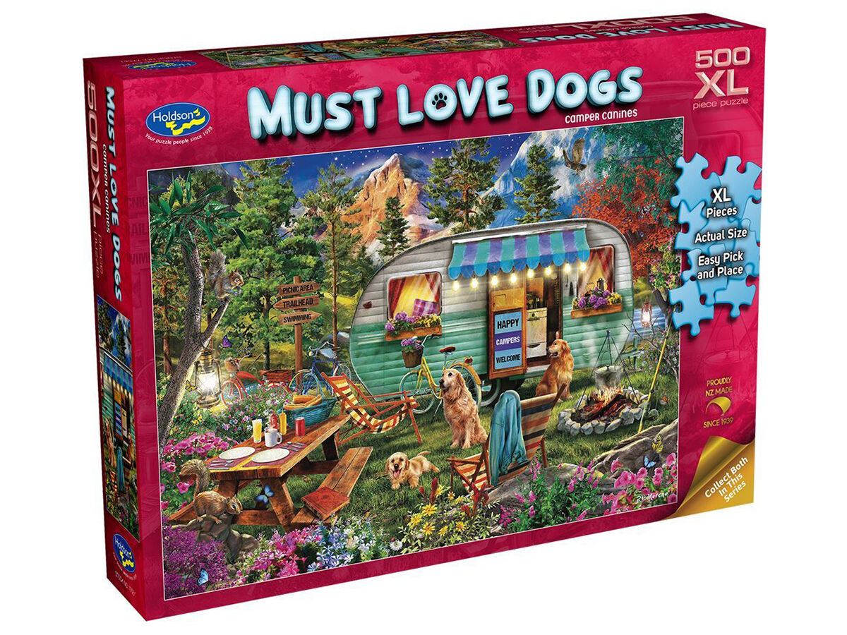 Holdson 500XL - Must Love Dogs - Camper Canines Puzzle