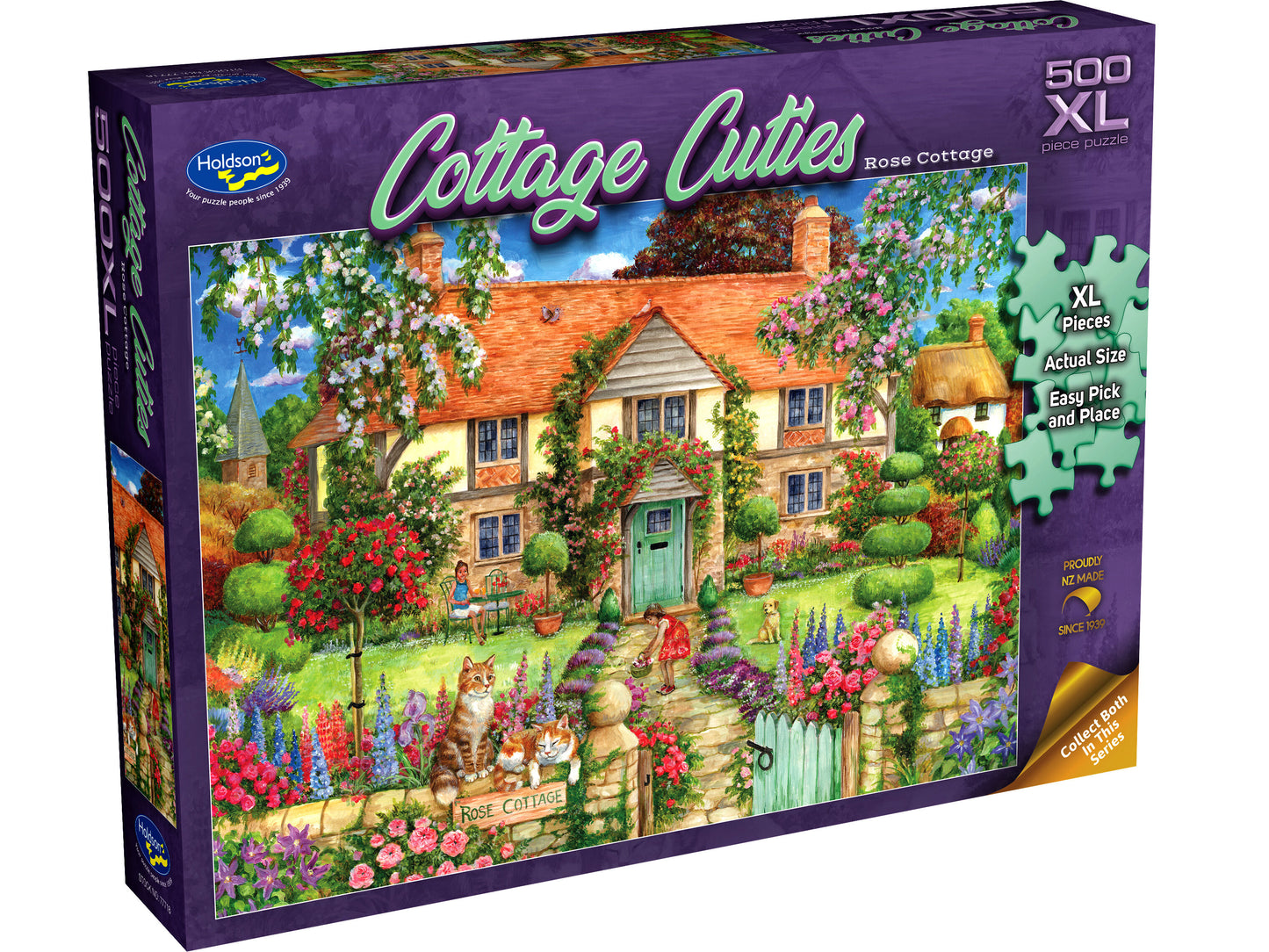 Holdson 500XL - Cottage Cuties - Rose Cottage Puzzle
