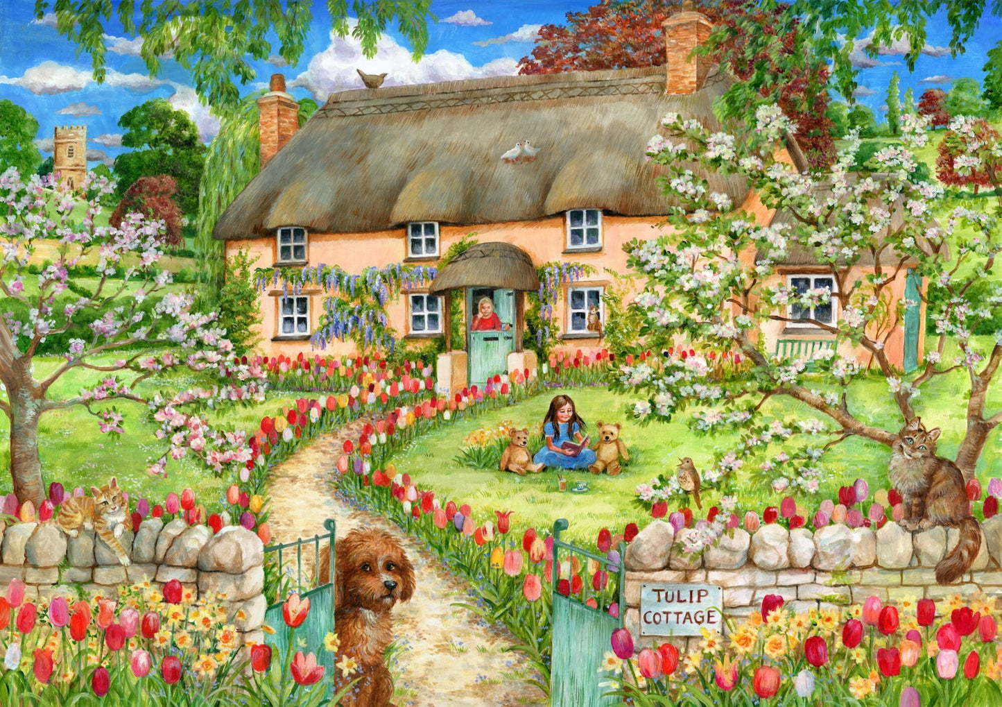 Holdson 500XL - Cottage Cuties - Tulip Cottage Puzzle