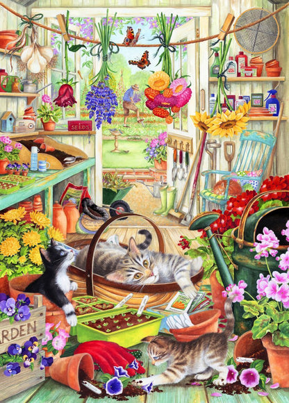 Holdson 500pc XL - Out the Back Door - Garden Shed Play Puzzle
