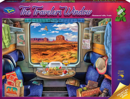 Holdson 1000pc - The Travelers Window - Monument Valley Train Puzzle