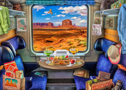 Holdson 1000pc - The Travelers Window - Monument Valley Train Puzzle