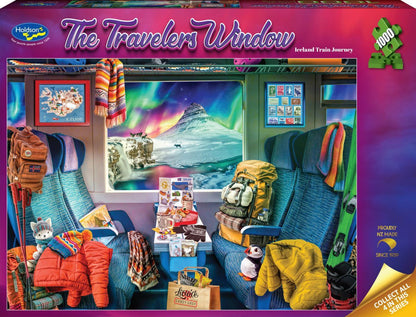 Holdson 1000pc - The Travelers Window - Iceland Train Journey Puzzle